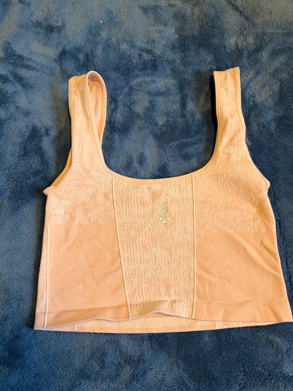 Free People Peach Scoop Neck Tank Top